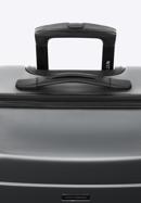 Duża walizka z ABS-u żłobiona, szary, 56-3A-653-90, Zdjęcie 7