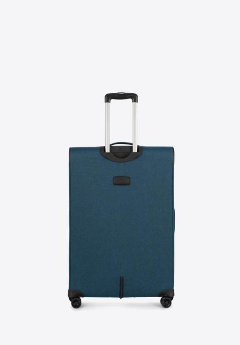 Large suitcase with colourful zipper, teal blue, 56-3S-503-12, Photo 3