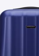Duża walizka z polikarbonu fakturowana, niebieski, 56-3P-113-10, Zdjęcie 9
