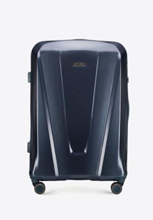 Large suitcase, navy blue, 56-3P-123-91, Photo 1