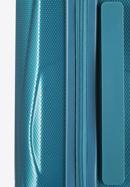 Duża walizka z polikarbonu geometryczna, niebieski, 56-3P-123-91, Zdjęcie 11