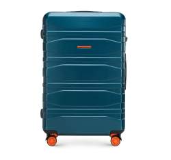 Polycarbonate large suitcase, dark turquoise, 56-3P-703-1, Photo 1