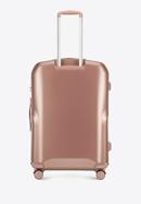 Polycarbonate large cabin case with a rose gold zipper, muted pink, 56-3P-133-88, Photo 3