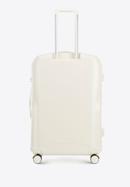 Polycarbonate large cabin case with a rose gold zipper, cream, 56-3P-133-77, Photo 3