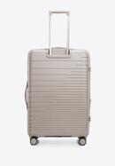 Large suitcase with glistening straps, beige, 56-3T-163-10, Photo 3