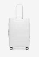 Large suitcase with glistening straps, off white, 56-3T-163-89, Photo 3