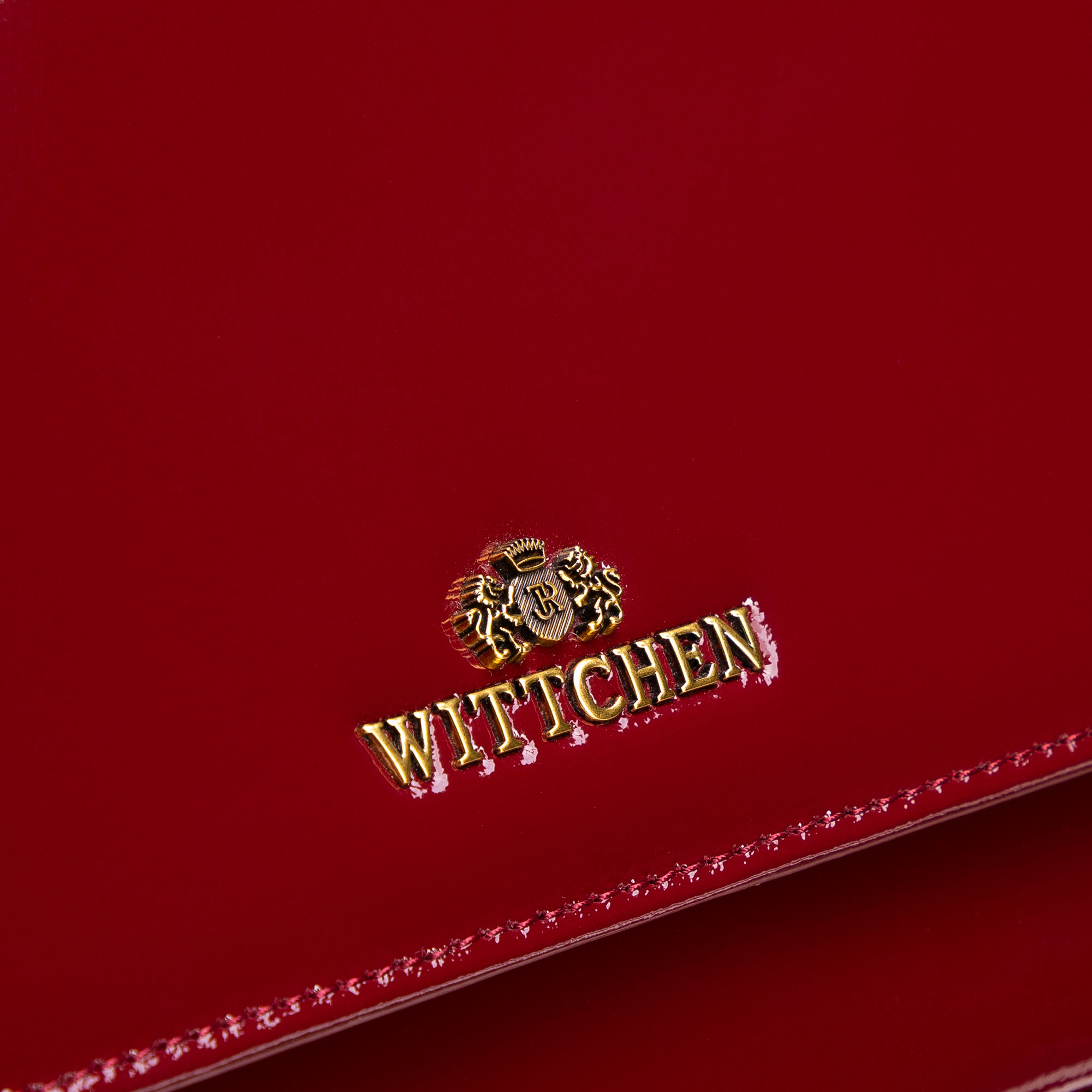Bordová dámska crossbody kabelka Wittchen s ozdobnými cvokmi, Vyberte variant bordová