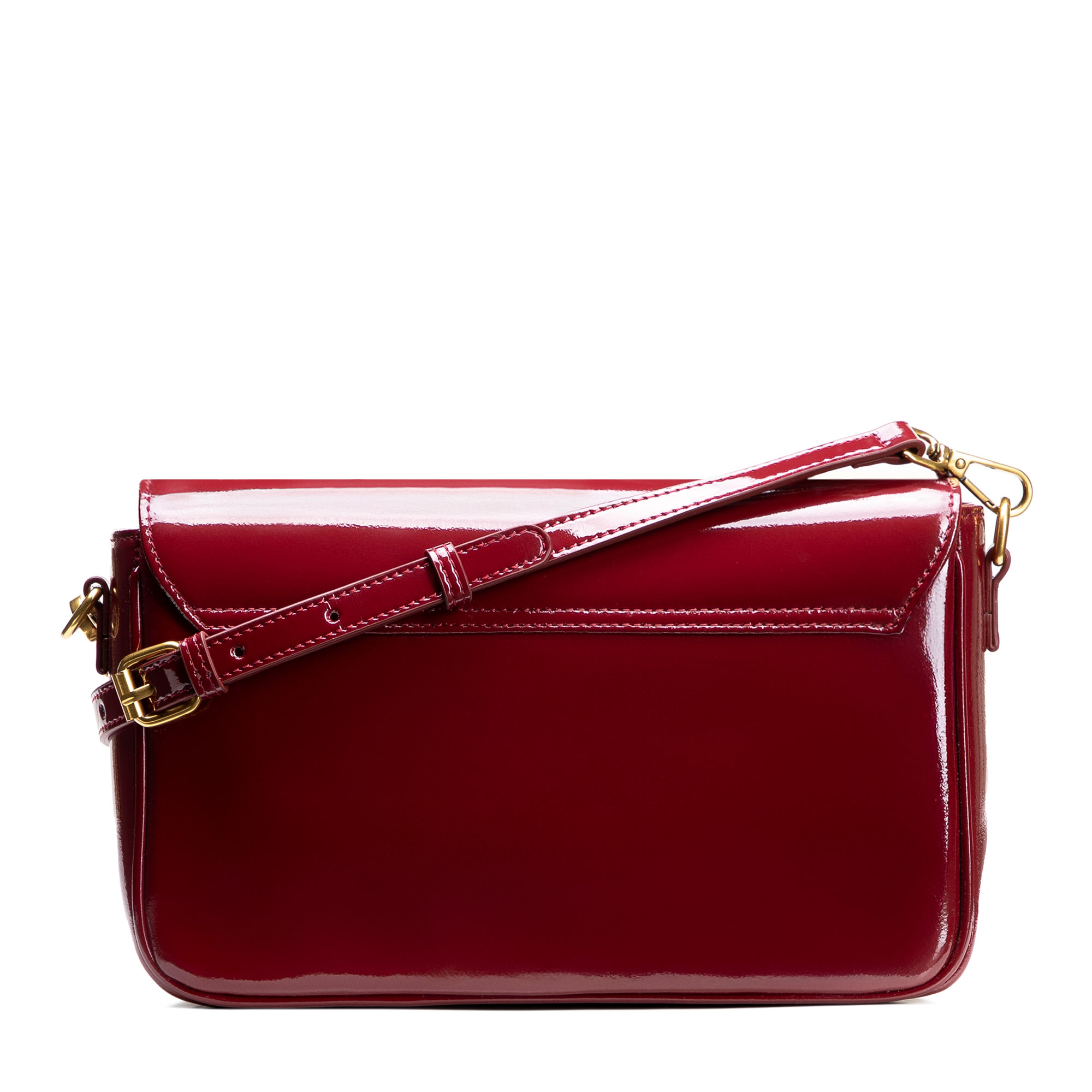 Bordová dámska crossbody kabelka Wittchen s ozdobnými cvokmi, Vyberte variant bordová