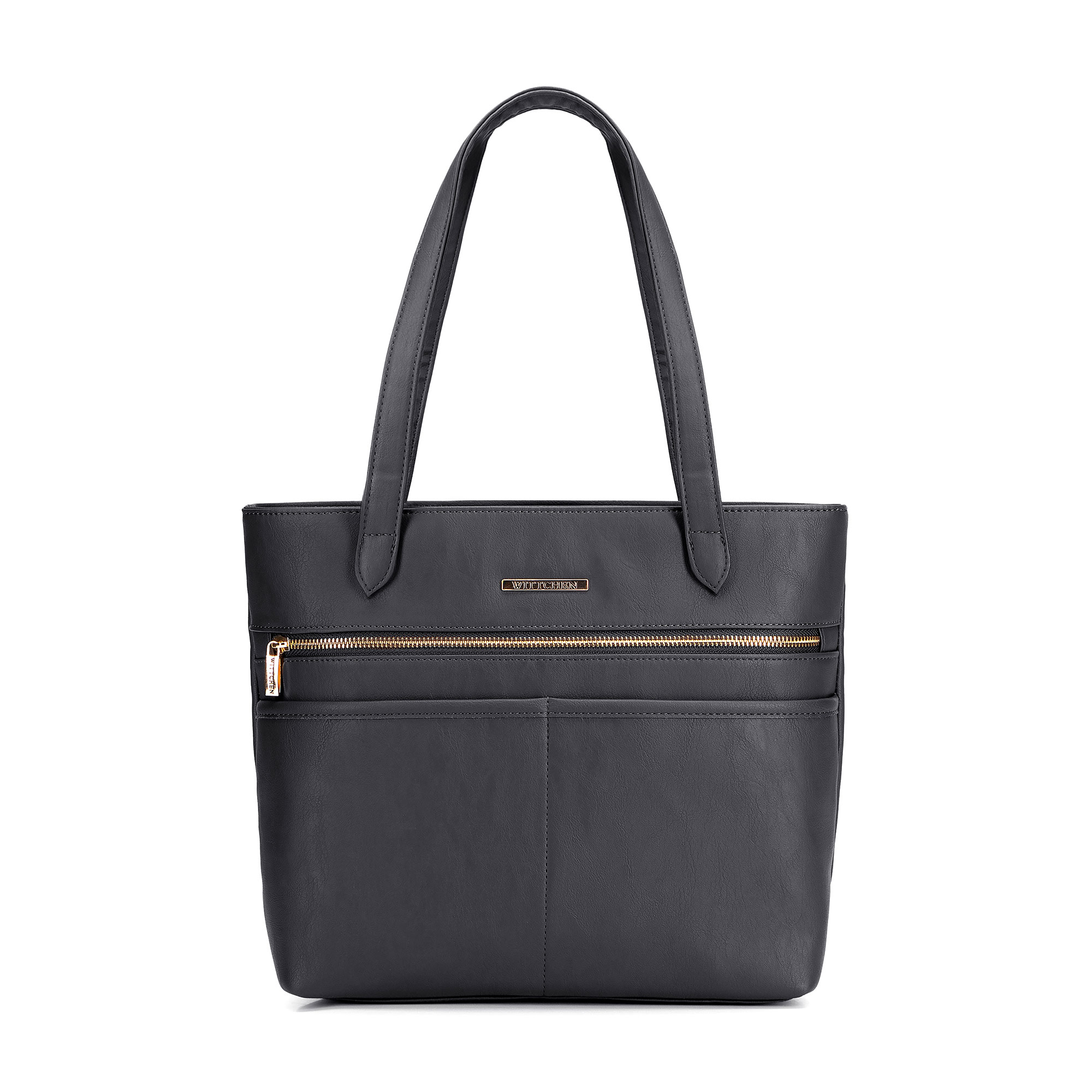 Dámska shopper kabelka z ekologickej kože čierna 102-4Y-012-1, Vyberte variant čierna
