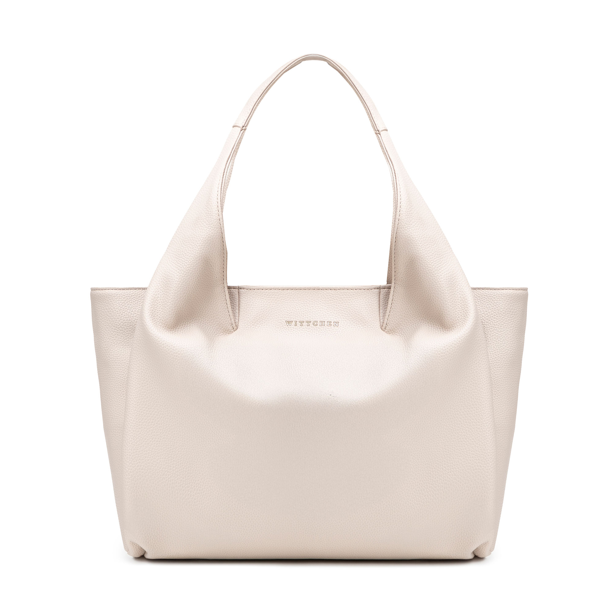 Dámska shopper kabelka z imitácie kože krémová 102-4Y-412-0, Vyberte variant krémová