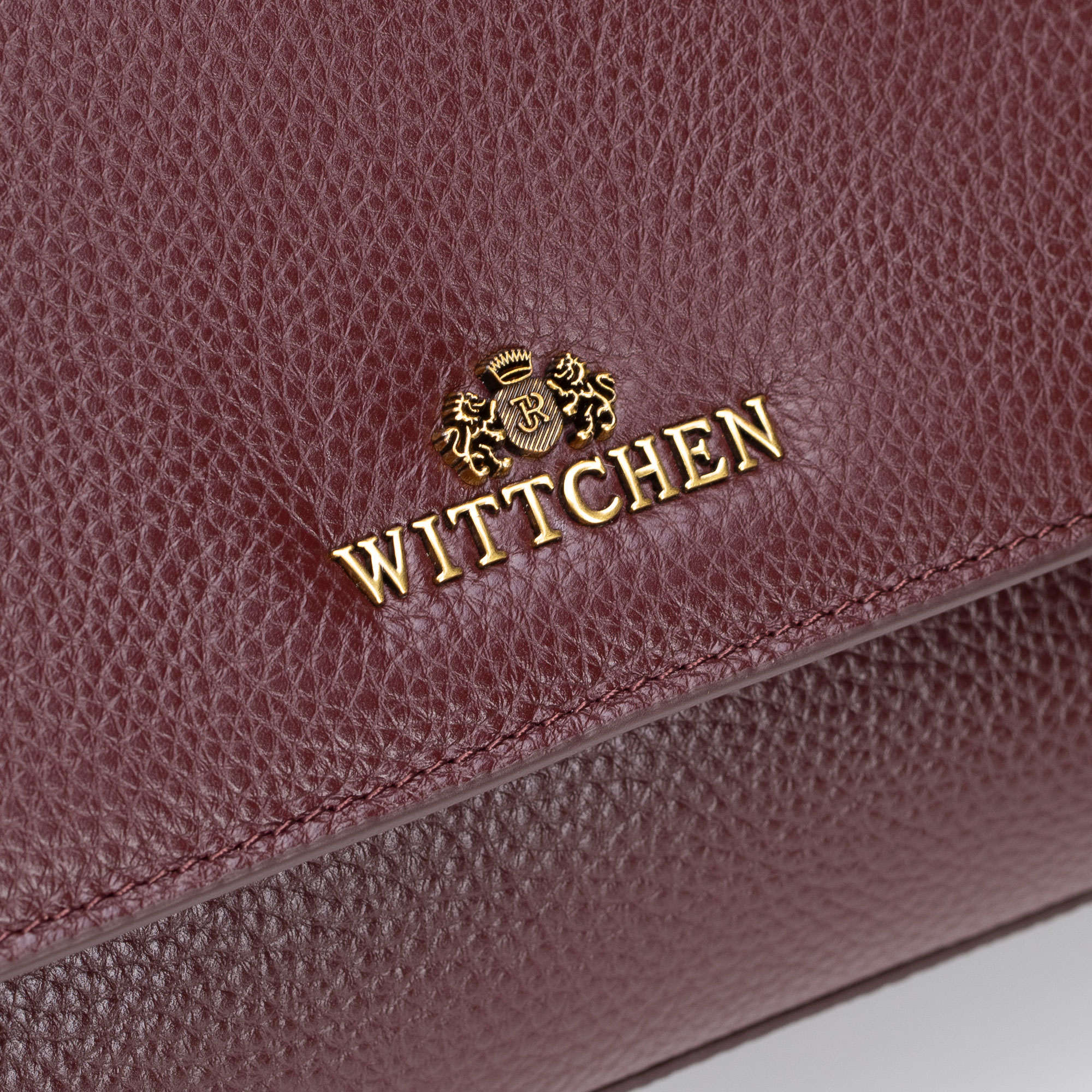Bordová dámska crossbody kabelka Wittchen z prírodnej kože, Vyberte variant bordová