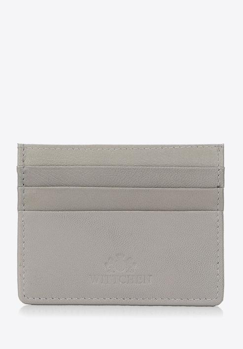 Leather credit card holder, grey, 98-2-002-44, Photo 1