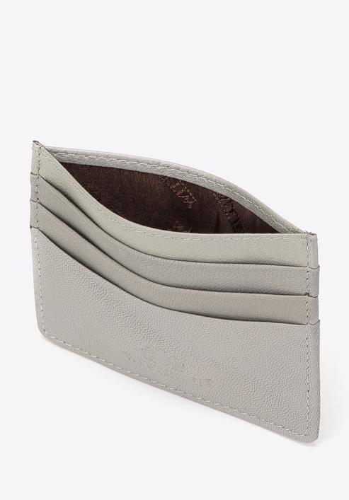 Leather credit card holder, grey, 98-2-002-GG, Photo 2