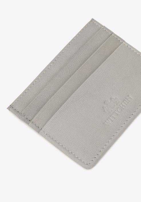 Leather credit card holder, grey, 98-2-002-N, Photo 4