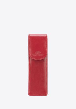 Leather classic pen case, red, 14-2-169-L91, Photo 1