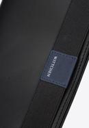 Leather document case with logo detail, black-navy blue, 26-2-088-19, Photo 4