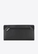 Leather document case with logo detail, black-navy blue, 26-2-088-19, Photo 6
