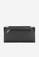 Leather document case with logo detail, black-beige, 26-2-088-17, Photo 6
