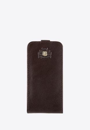 Etui na iPhone 4 skórzane, ciemny brąz, 39-2-513-3, Zdjęcie 1