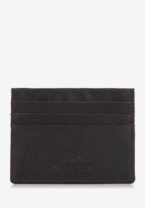 Leather credit card holder, ebony, 98-2-002-B, Photo 1