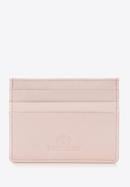 Leather credit card holder, light pink, 98-2-002-B, Photo 1