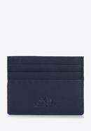 Leather credit card holder, navy blue, 98-2-002-B, Photo 1