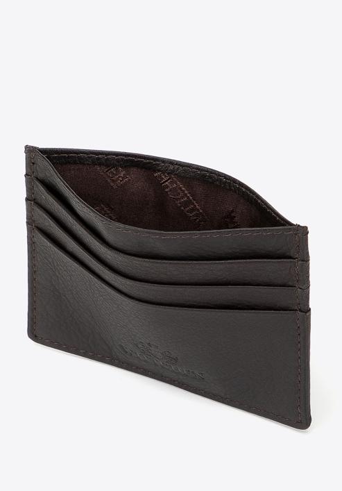 Leather credit card holder, ebony, 98-2-002-B, Photo 2