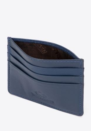 Leather credit card holder, dark blue, 98-2-002-BB, Photo 1