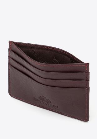 Leather credit card holder, plum, 98-2-002-F, Photo 1