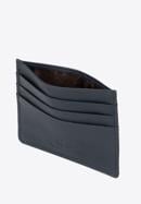 Leather credit card holder, dark navy blue, 98-2-002-44, Photo 2