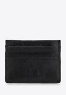 Leather credit card holder, black-graphite, 98-2-002-N, Photo 3