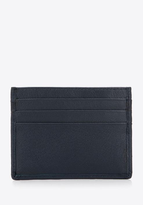 Leather credit card holder, dark navy blue, 98-2-002-B, Photo 3