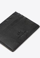Leather credit card holder, black-graphite, 98-2-002-N, Photo 4