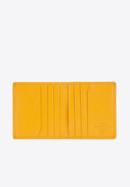 Etui na karty skórzane klasyczne, żółty, 21-2-291-1L, Zdjęcie 2