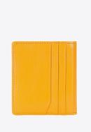 Etui na karty skórzane klasyczne, żółty, 21-2-291-1L, Zdjęcie 4