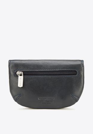 Leather key case with purse, dark navy blue, 26-1-441-N, Photo 1