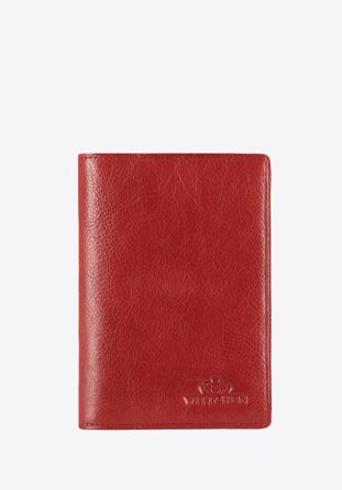 Etui na paszport skórzane proste, czerwony, 21-5-128-3, Zdjęcie 1