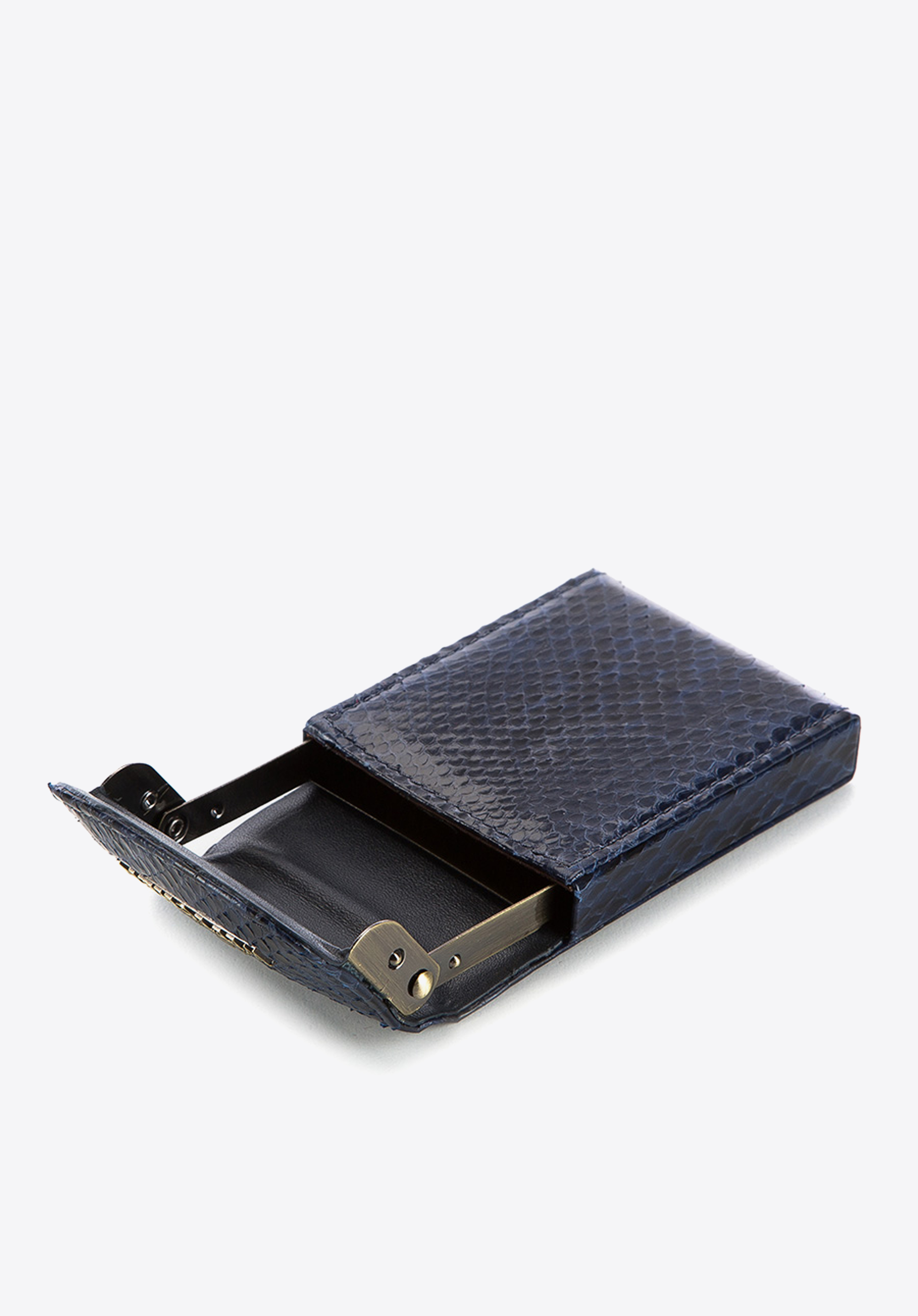 Etui na wizytówki, granatowy, 19-2-151-N, Zdjęcie 1