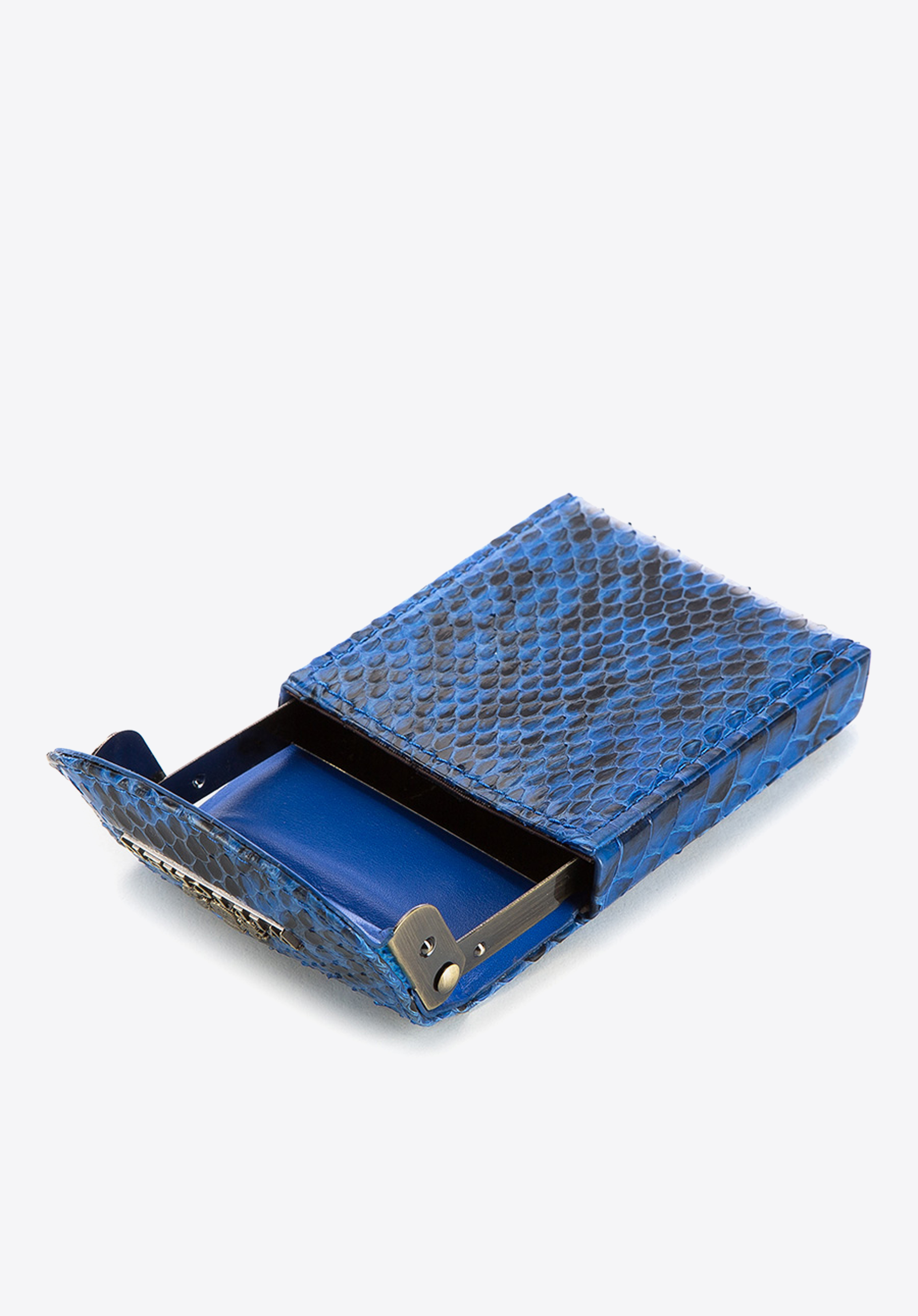 Etui na wizytówki, niebiesko-czarny, 19-2-151-NN, Zdjęcie 1