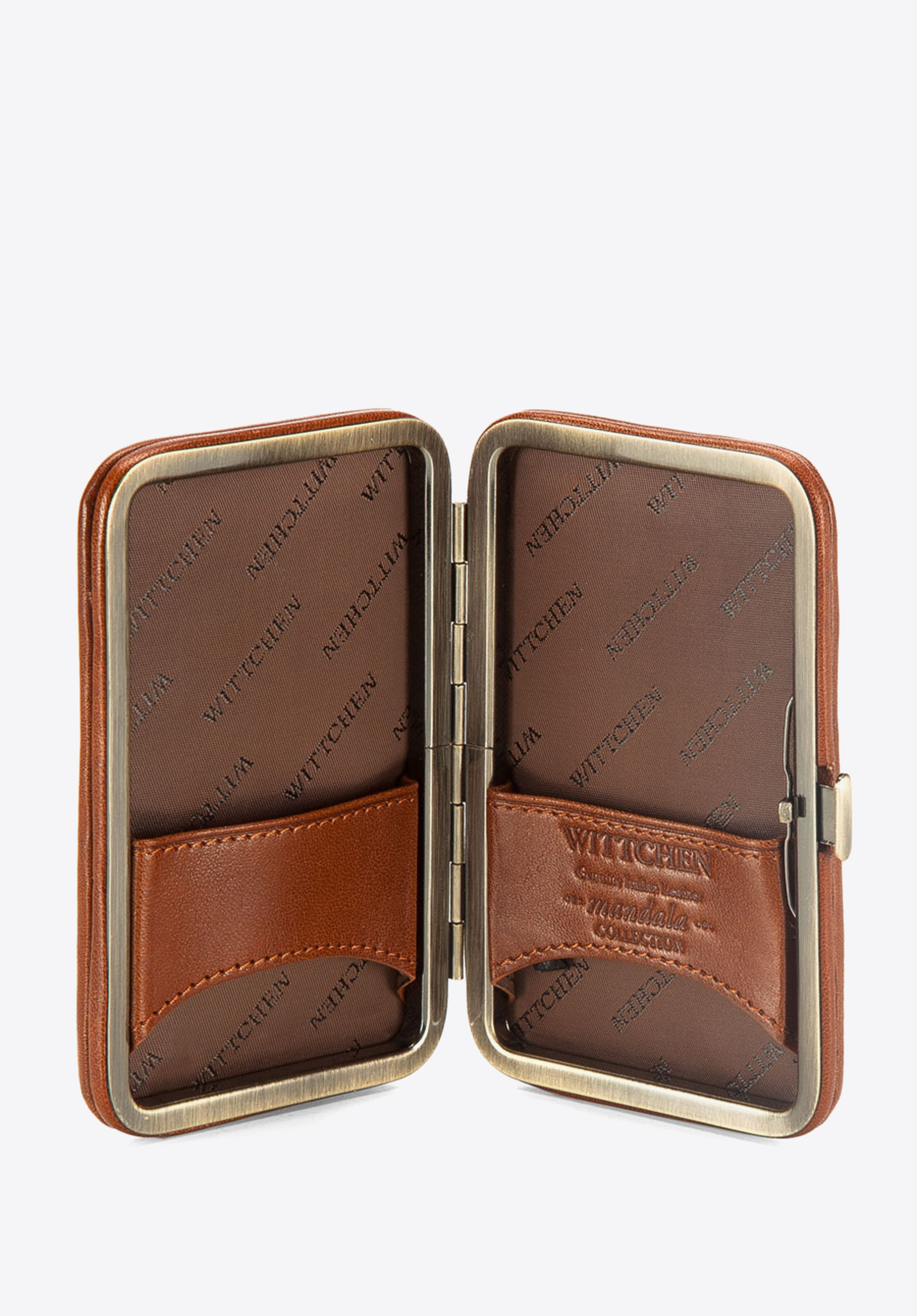 Business card holder, light brown, 04-2-250-5, Photo 1