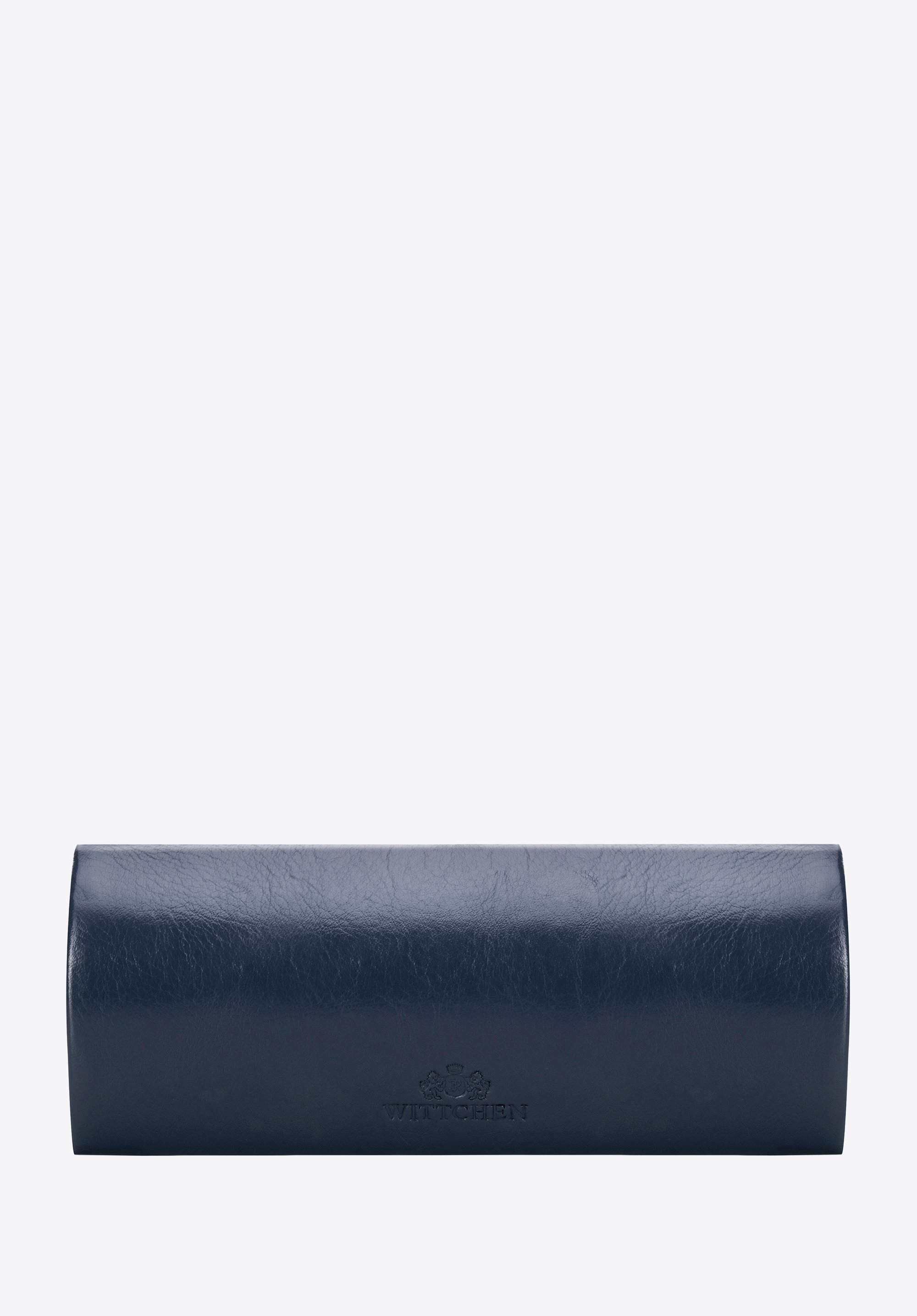Leather glasses case, navy blue, 21-2-164-NL, Photo 1
