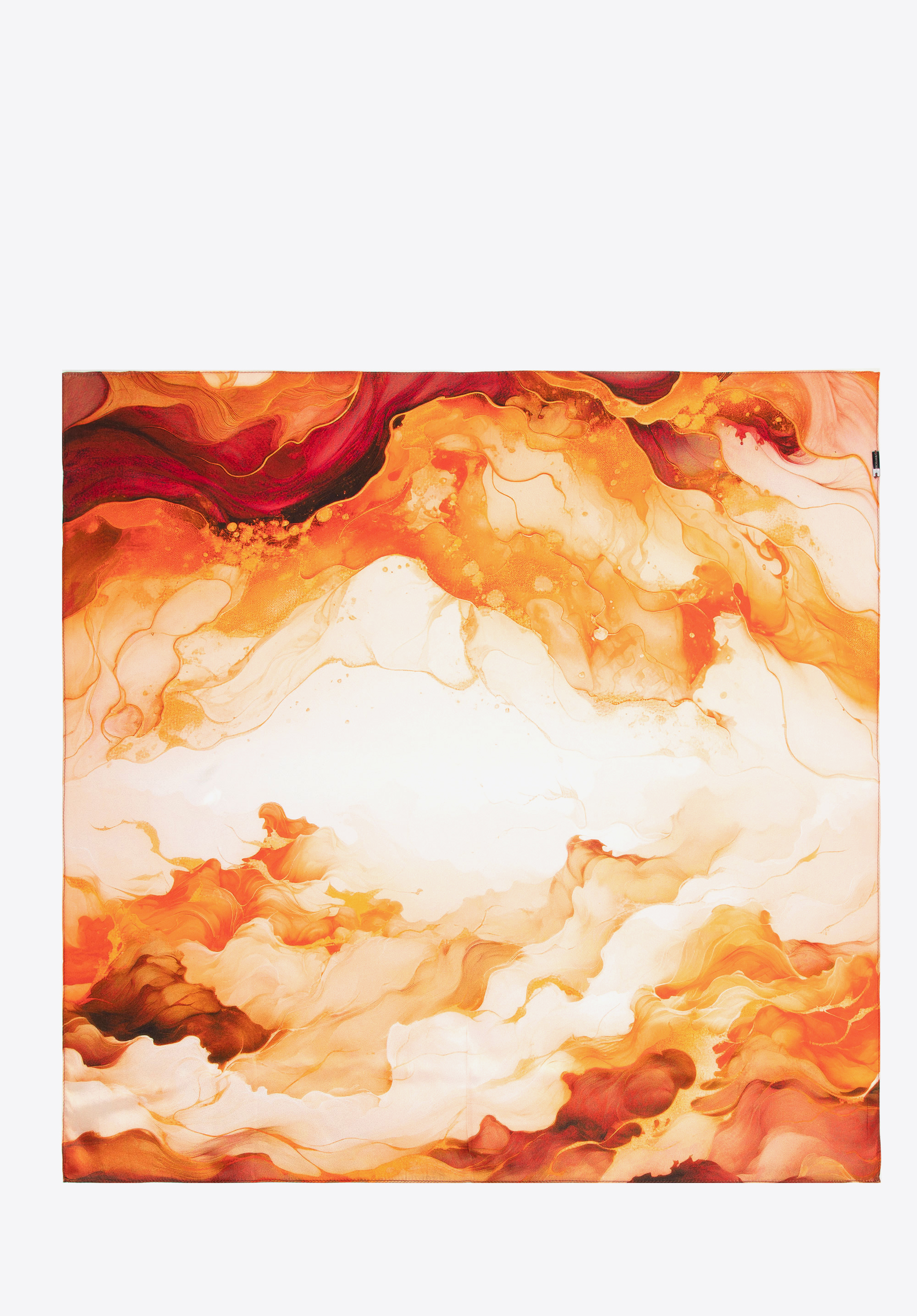 Women's silk shawl, beige-orange, 100-7D-S01-X11, Photo 1