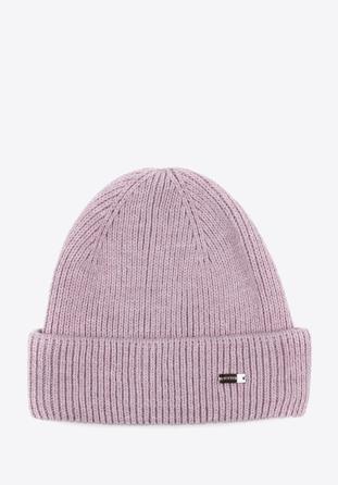 Women's turn up hem hat, violet, 97-HF-008-VP, Photo 1