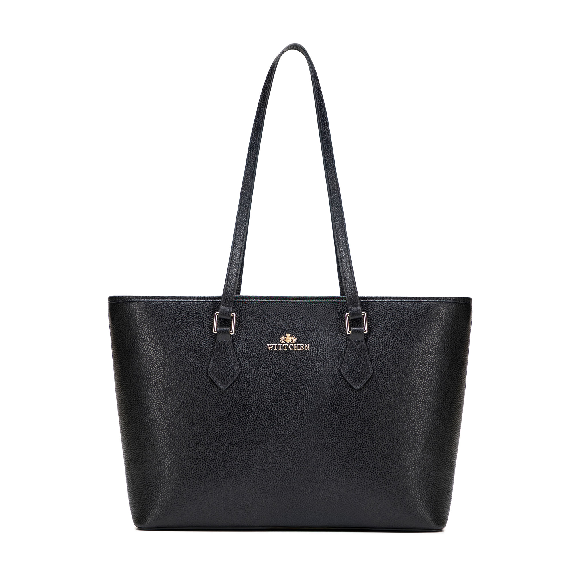 Dámska shopper kabelka z imitácie kože čierna 102-4E-626-1, Vyberte variant čierna