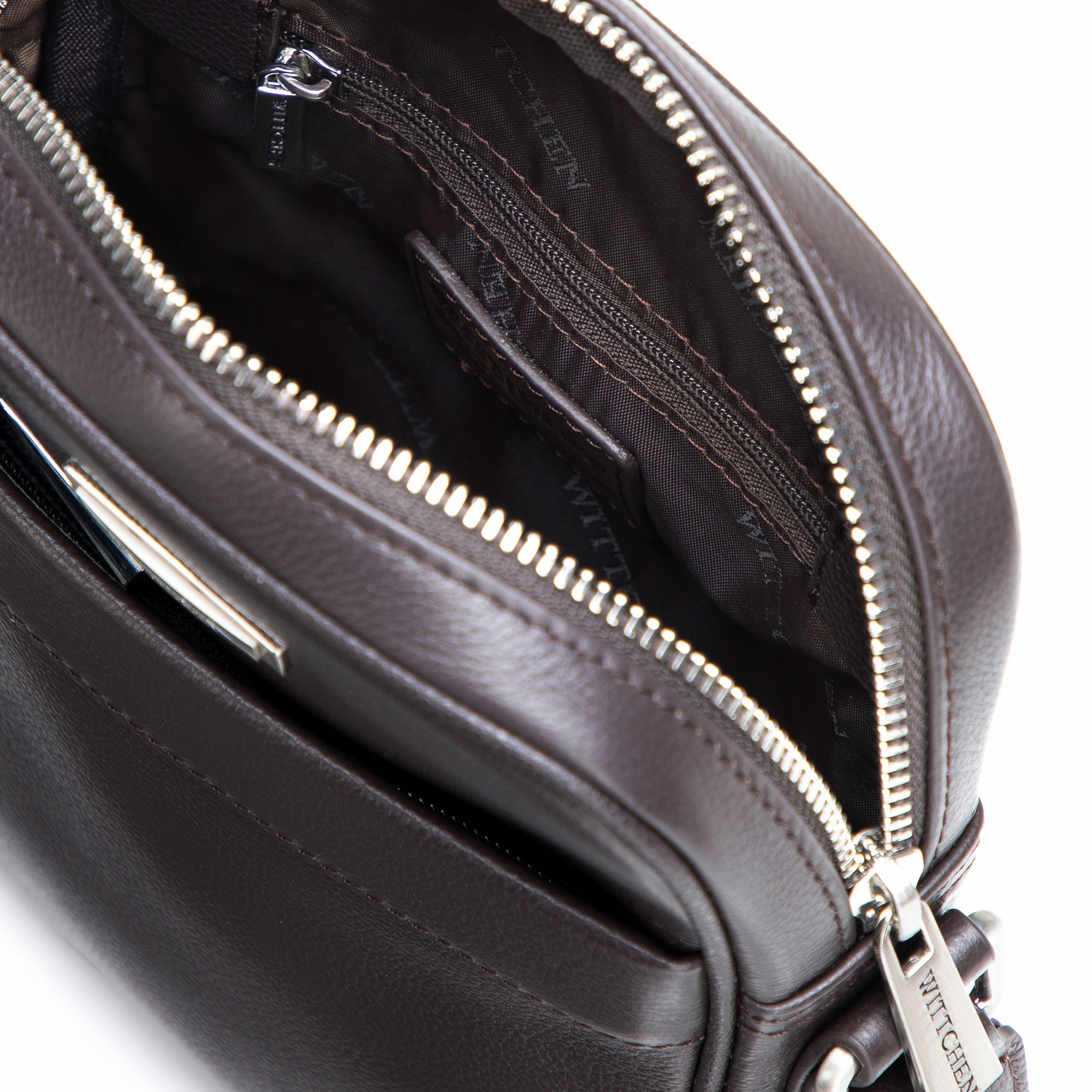 Pánska kožená crossbody taška hnedá 102-4U-606-4, Vyberte variant hnedá