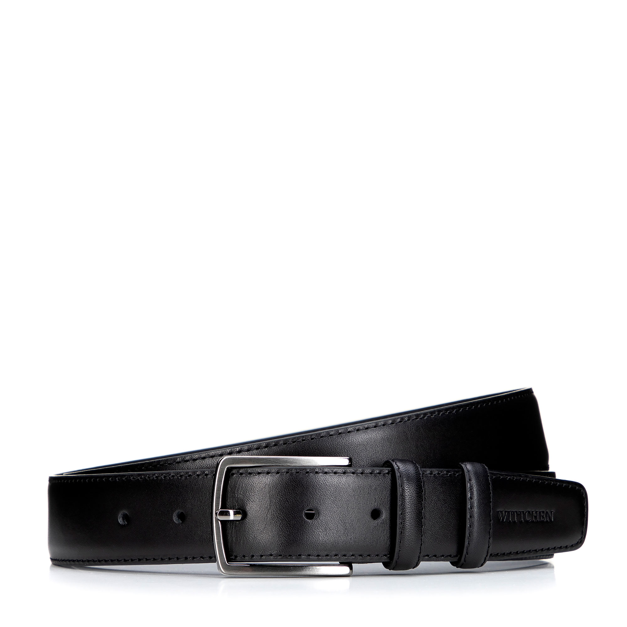 Elegantný pánsky kožený opasok v klasickom štýle v darčekovej krabičke