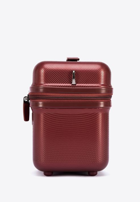 Luggage set with geometric design, burgundy, 56-3P-12K-11, Photo 14
