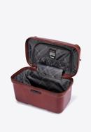 Luggage set with geometric design, burgundy, 56-3P-12K-11, Photo 15