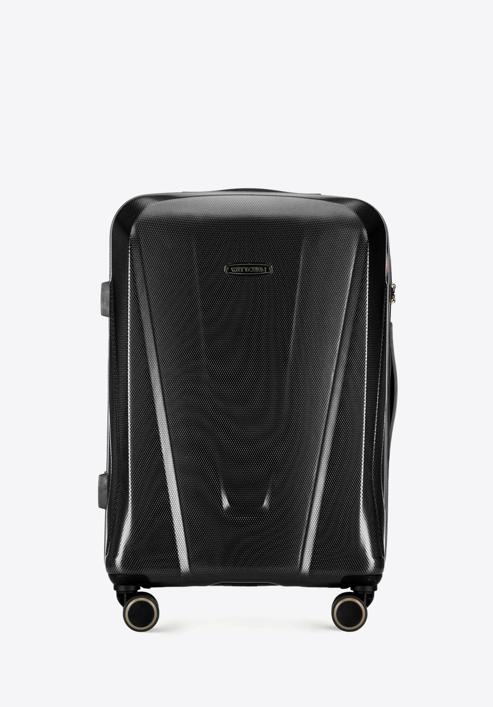 Luggage set with geometric design, black, 56-3P-12K-11, Photo 2