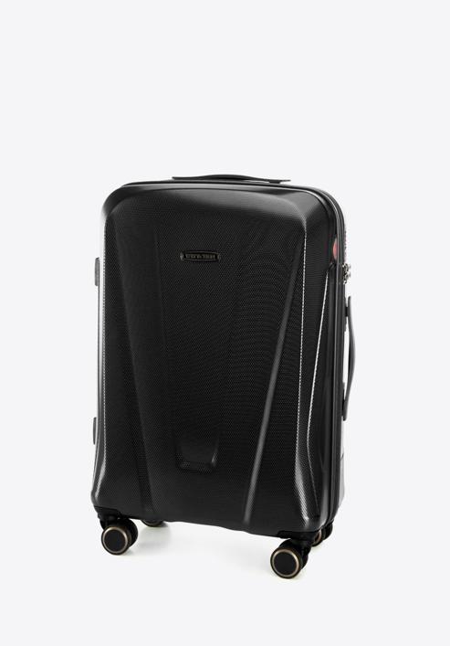 Luggage set with geometric design, black, 56-3P-12K-11, Photo 5